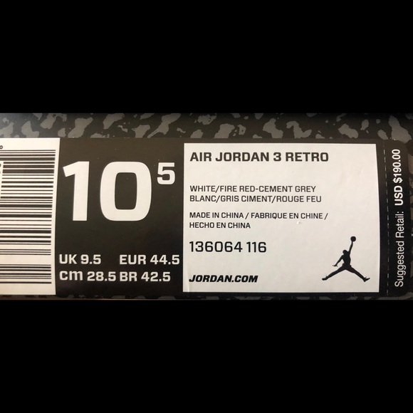 Air Jordan 3 retro.